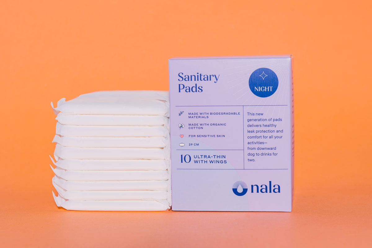nala woman night pad philippines biodegradable organic